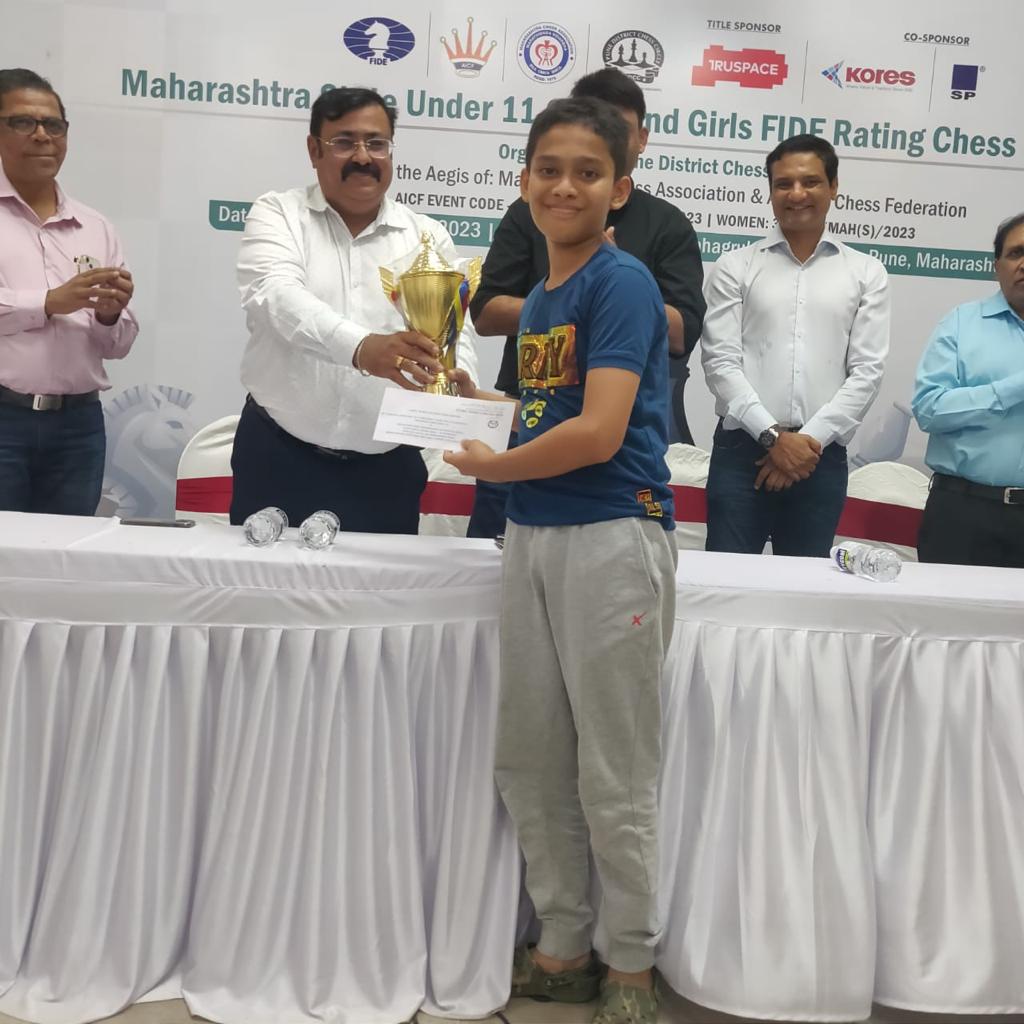 फिडे रेटिंग बुद्धिबळ स्पर्धेत बिशप शाळेच्या आरुष डोळसला उपविजेतेपद