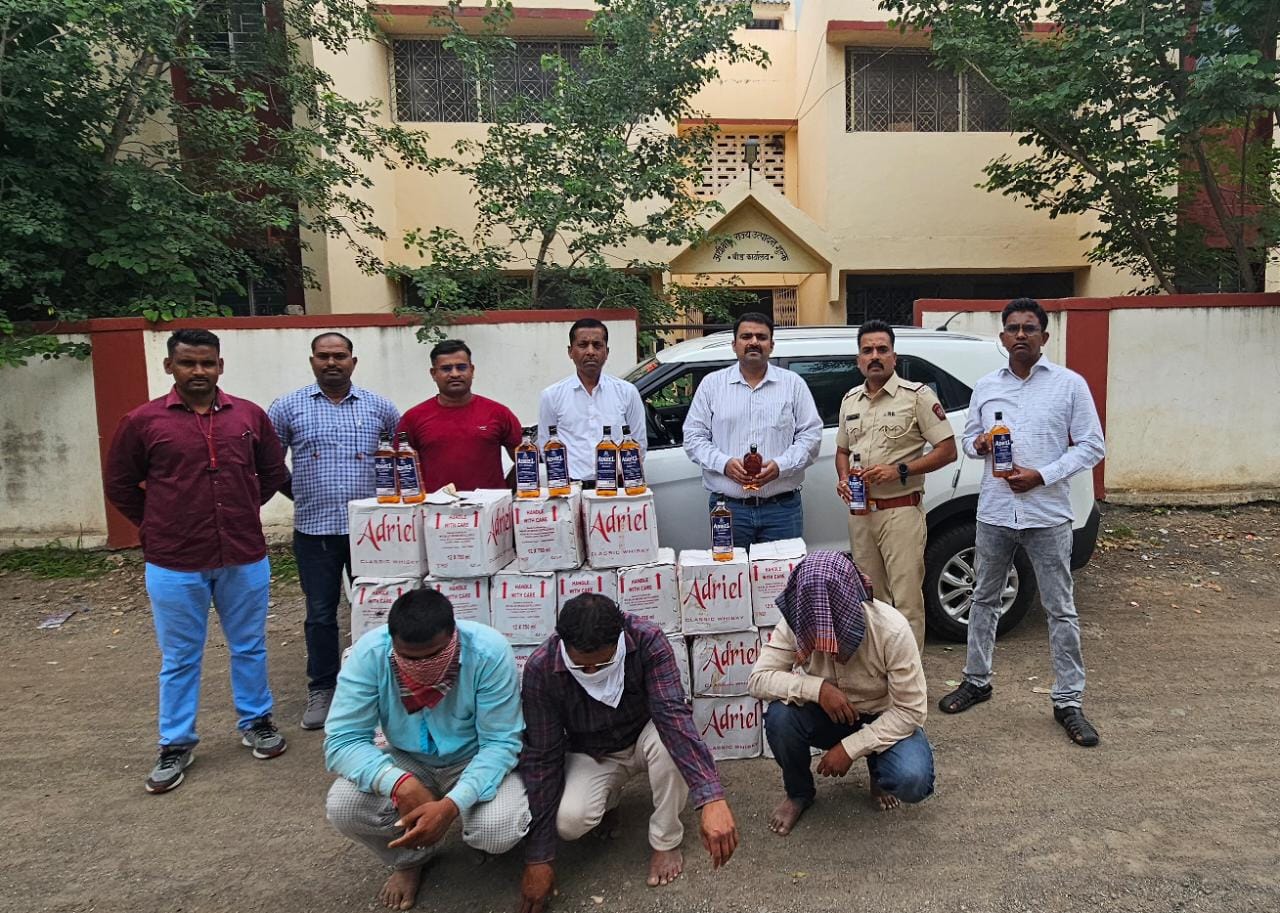गोवा राज्यातील दारुसह दहा लाखांचा मुद्देमाल जप्त;राज्य उत्पादन शुल्क विभागाची कारवाई