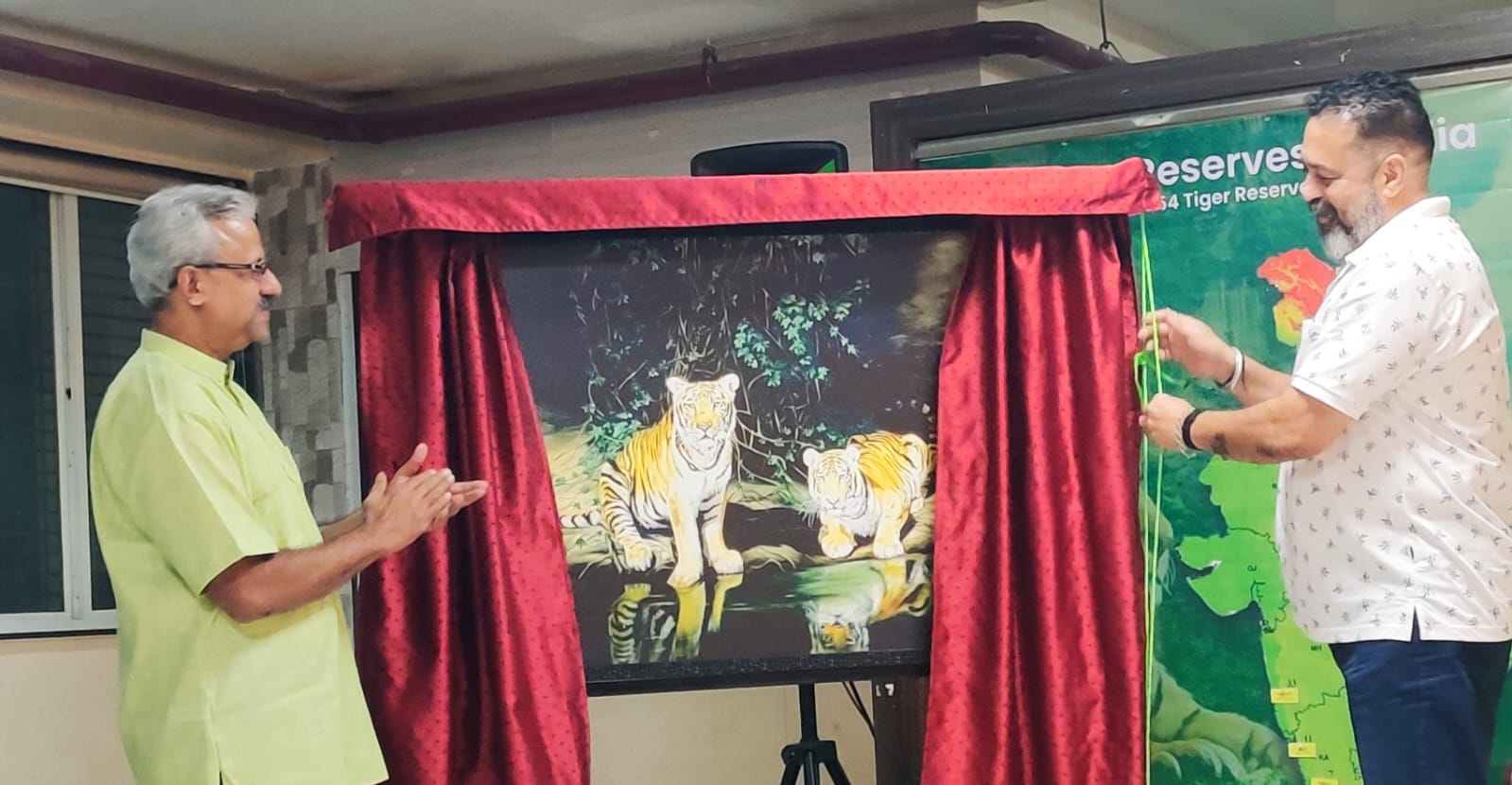 'प्रोजेक्ट टायगर' व्याघ्र प्रकल्पाच्या सुवर्ण महोत्सवानिमित्त प्रदर्शनाचे उद्घाटन