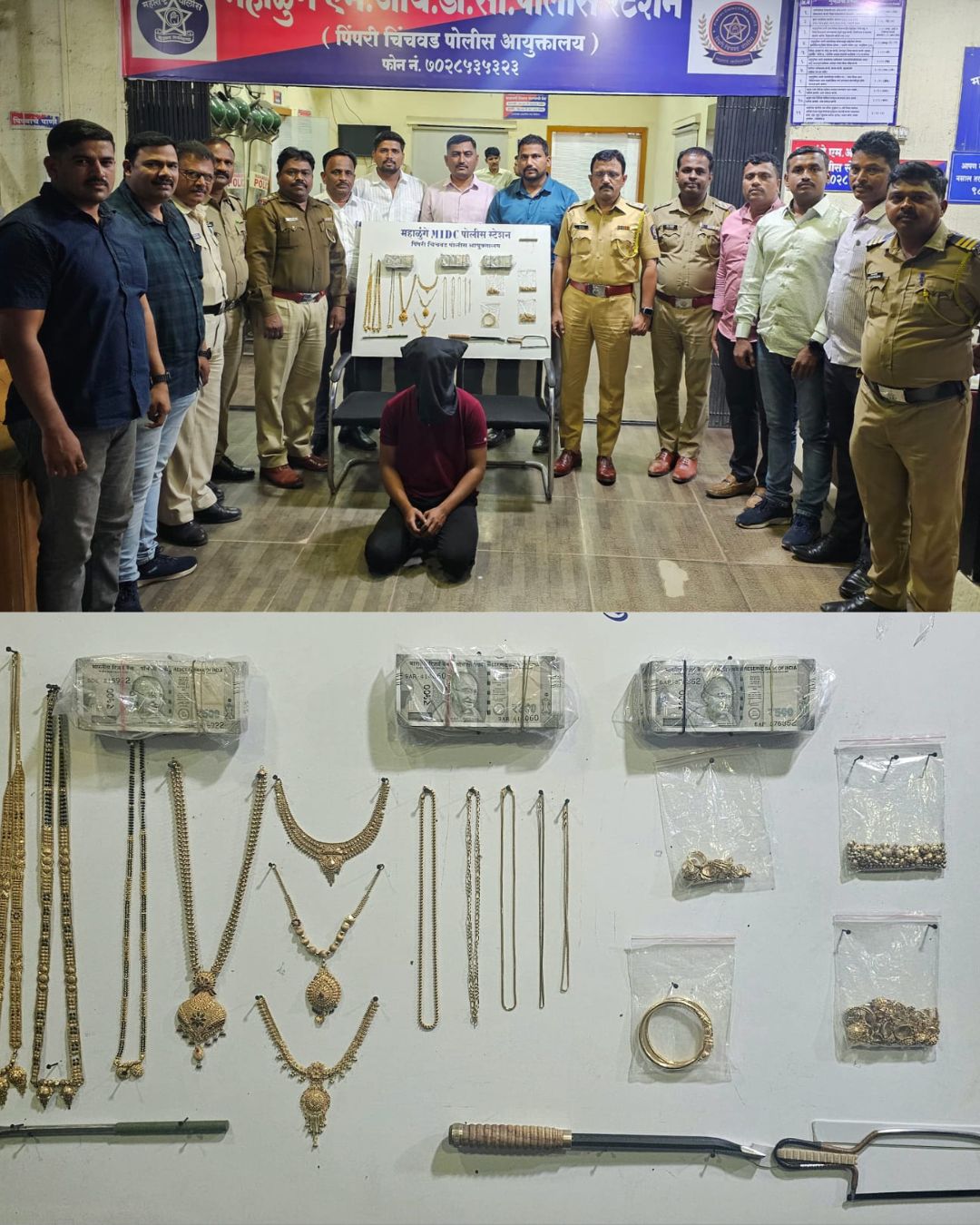 पिपंरी चिंचवड शहरात घरफोडी करणाऱ्या आरोपीच्या पोलिसांनी आवळल्या मुसक्या