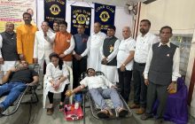 स्व.हरिदास नायर यांच्या स्मरणार्थ कृष्ण मंदिरात रक्तदान शिबीर