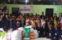 गायत्री इंग्लिश स्कूलचा दिवाळीनिमित्त ‘मूठभर धान्य’ उपक्रम